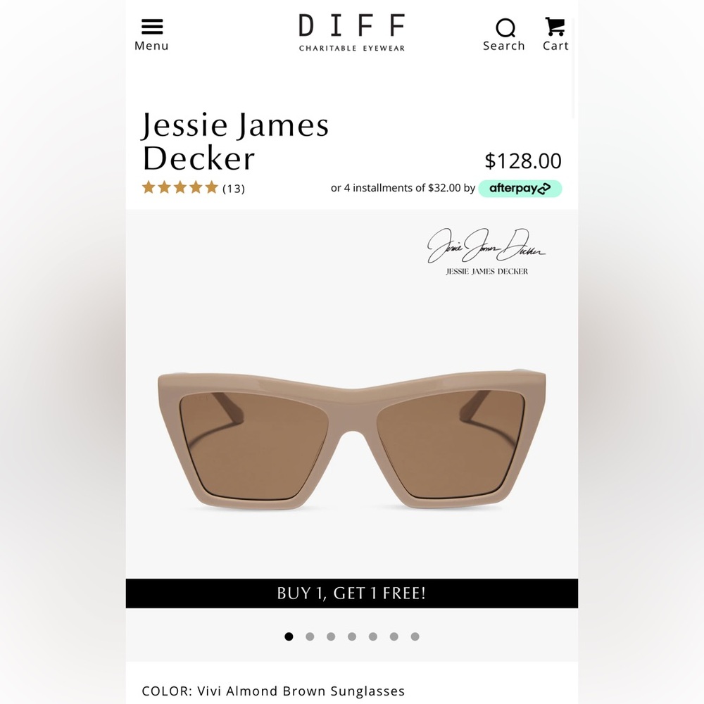 Diff Brown Sunglasses - image 1